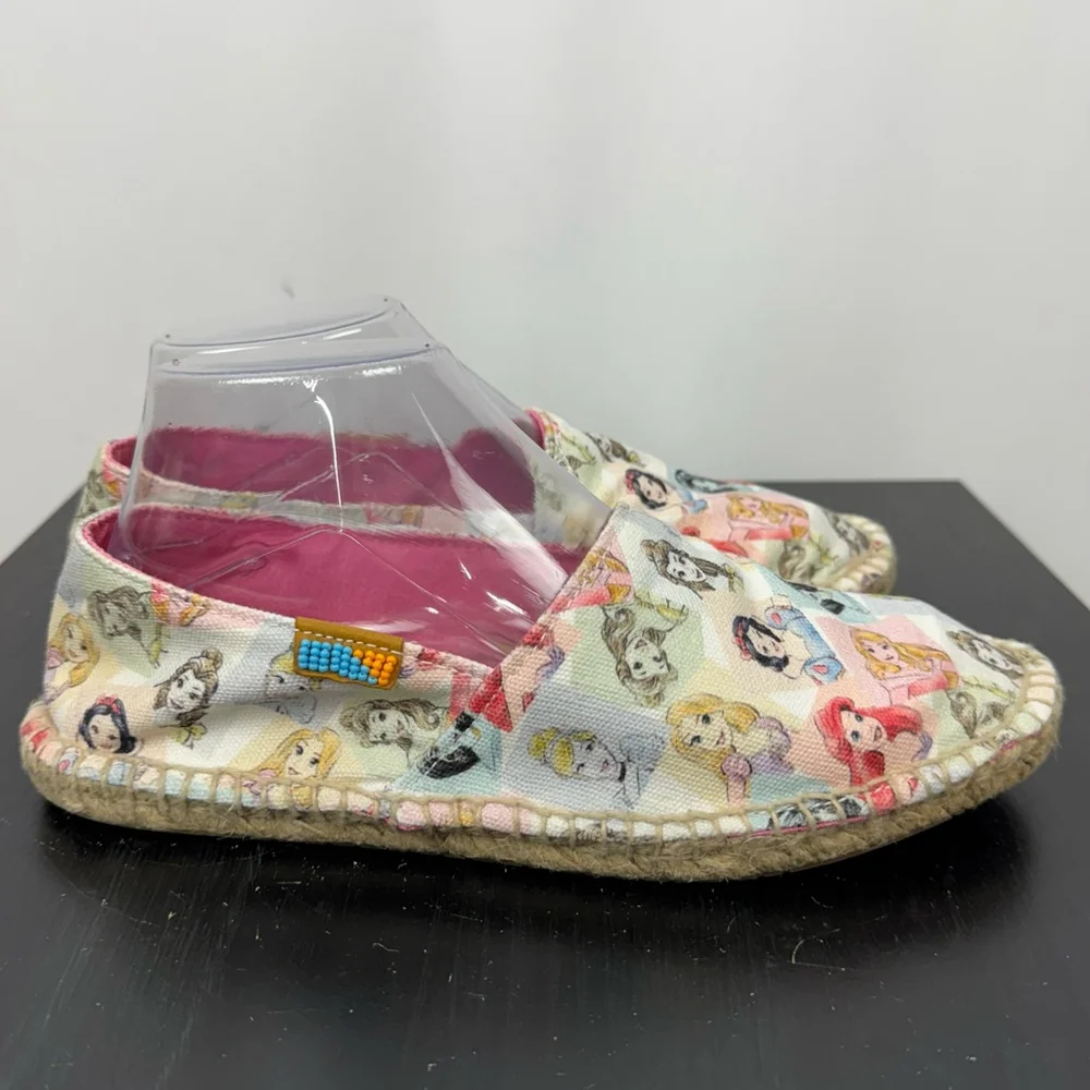 Disney Ubuntu Princess Espadrille Limited Edition Slip On Shoes Women 8 Canvas